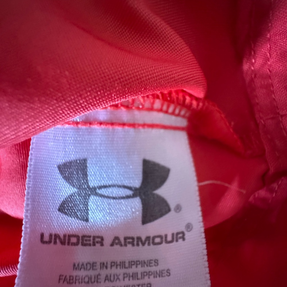 Under Armour Women's Coral Red Track Jacket - Picture 7 of 8